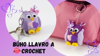 🇪🇸 Búho Llavero A Crochet/Amigurumi Búho Miniatura/Llavero A Crochet Tutorial/Búho Crochet Tutorial