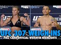 UFC 307 Official Weigh-In Highlights: Stacked Card Set With No Misses