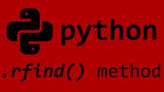 Python rfind() string method