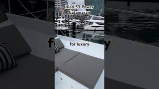 Check out the foredeck on this Iliad 53 power catamaran! #yachtwalkthrough #yachts #luxuryboat