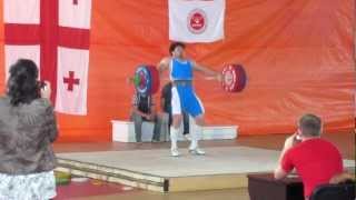 Albert Kuzilov, snatch 172kg (miss), Georgian Championship 2012