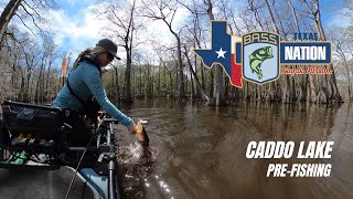 TX B.A.S.S. Nation Kayak Tournament Pre Fishing | Caddo Lake 2024