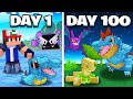 I Spent 100 Days in Minecraft Pokemon with YOUR Creations!!