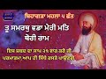 ਤੂ ਸਮਰਥੁ ਵਡਾ ਮੇਰੀ ਮਤਿ ਥੋਰੀ ਰਾਮ new viral relaxing shabad kirtan