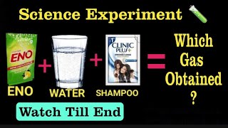 Water | Eno | Shampoo | experiment | at home  | #Shorts #scienceshorts #youtubeshorts