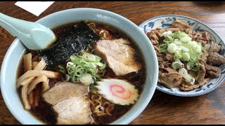 みどりや食堂　『ラーメンともつ煮』