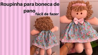 Como fazer roupa de boneca fácil de fazer