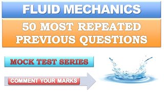 Fluid Mechanics Most Repeating MCQ | Civil Engineering MCQ | Overseer | Tracer | KWA | SSC JE