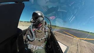 Quick Climb/Unrestricted Takeoff - "Rain" and Indy Car Driver Conor Daly take the F-16 for a spin