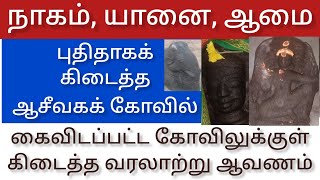 #ஆசீவக ஐயனார் கோவில்  கண்டுபிடிப்பு | #aaseevagam Ayanar temple with statue found in Tamil Nadu