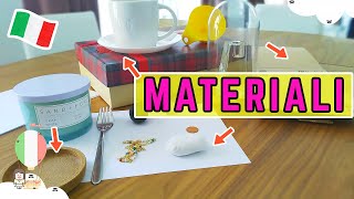 LET'S TALK ABOUT MATERIALS IN ITALIAN! | Learn Italian in Real Life Vocabulary (+Subtitles)