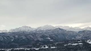 富山・厳冬の立山連峰　FHD：DJI Mavic Air2