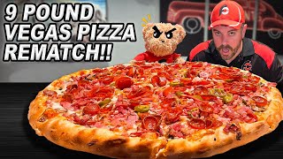 Rematching Las Vegas' Toughest 9lb Spicy "Double Down" Thick Crust Pizza Challenge!!