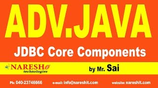 JDBC Core Components Part 1 | Advanced Java Training Tutorial | Mr. Sai
