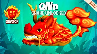 Snake Rivals - NEW SNAKE Qilin !! BATTLE PASS SEASON 50 UNLOCKED 🐉