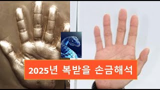 2025년 복받을 손금해석