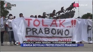 Ribuan Warga Boyolali Gelar Aksi Terkait Pidato Prabowo Subianto - iNews Malam 06/11