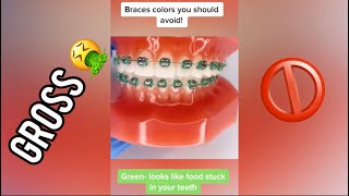 Orthodontist Reacts! Worst Braces Colors EVER!! #Shorts