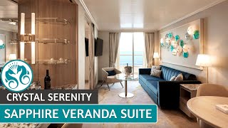 Crystal Serenity | Sapphire Veranda Suite | Full Suite Tour \u0026 Review | 4K