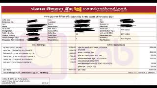 IBPS PO LATEST SALARY SLIP NOVEMBER 2024 | PNB PO SALARY SLIP | PNB PO 2024 | SBI PO 2024