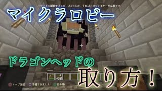 「マインクラフト」　エリトラ無しで旧ロビー\u0026ドラゴンヘッドの入手方！