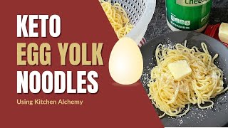 Keto Noodles using Egg Yolk Powder (NOODLEFICATION - it's what I'm calling the process!)