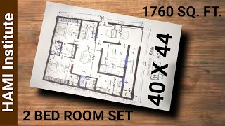 40 x 44 House Plan | HAMI Institute |  ADBZ Architects