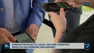 Edmonton votes no to local vaccine passport
