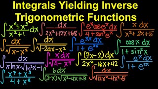 Integrals Yielding Inverse Trigonometric Functions (Live Stream)