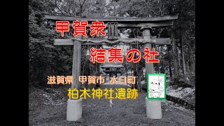 滋賀の城さんぽ 柏木神社遺跡（甲賀市）