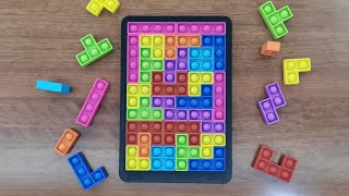 Pop It Tetris Jigsaw Puzzle Unboxing and Review 2021 - Funny Fidget Toy