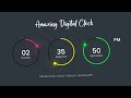 Amazing Working Digital Clock using Html CSS SVG & Javascript | Simple Javascript Project