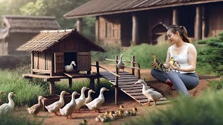 90 Days Raising Ducks \u0026 Cooking on Fire – Peaceful Countryside Life!