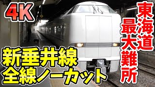 【4K車窓】東海道本線最大級の難所 しらさぎで行く新垂井線【青春18きっぷ2020未公開集】