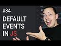34: How To Prevent Default Events In JavaScript | JavaScript Events | JavaScript Tutorial | mmtuts