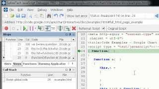 Reformat Script: SplineTech JavaScript Debugger PRO Part 1. How to debug Javascript