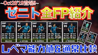 【アプリにも来るはずだった】10/28登場ゼニトCS全選手レベマ紹介！FPバリオスが強すぎて…【#ウイイレ2020】