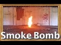 Make a Violent fireball and smokebomb with pool shock and brake fluid.!