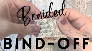 Braided Bind-off: Work a Latvian, Vikkel, Lateral Braid and Bind-off Together