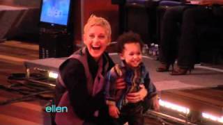 Ellen Plays Around with Baby David