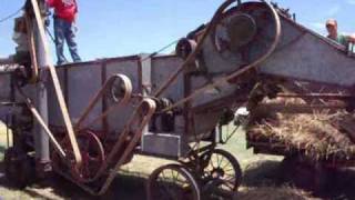 john fry 2009 wheat thrashing Steam Tractor