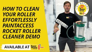 How to Clean Your Roller Effortlessly | PaintAccess Rocket Roller Cleaner Demo