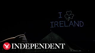 St Patrick’s Day celebrated with spectacular drone light show