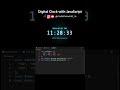 Building a Digital Clock with HTML, CSS, and JavaScript | Step-by-Step Tutorial