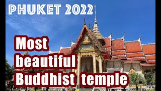 Chalong Temple. Phuket 2022, Thailand. Traveling to Wat Chalong วัดฉลอง. Popular tourist attraction.