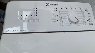 Laundry Lord Lanzarote Teil 6 - Cleaning of INDESIT toploader ITW 51A52W - ESIL Matic tabs - 60°