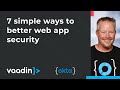 7 Simple ways to better web app security
