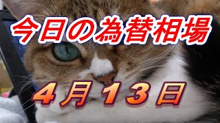 【FX】ドル、円、ユーロ、ポンド、豪ドルの為替相場の予想と前日の動きをチャートから解説。4月13日