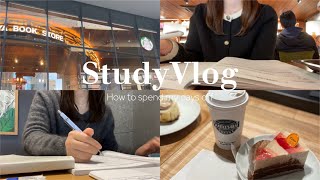 vlog）国試に向けて10時間勉強する休日🕰️🍂｜公認会計士受験生｜勉強vlog｜資格勉強｜カフェ勉｜簿記｜productive day👩🏻‍🎓