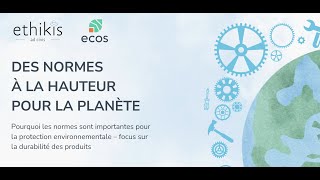 Webinaire DES NORMESÀ LA HAUTEUR POUR LA PLANÈTE